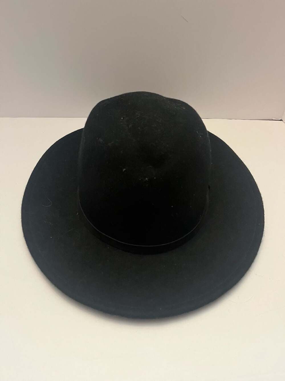 Goodfellow & Co. Black Wool Fedora Hat with Faux Leather Band